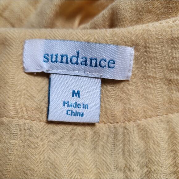 Sundance Hepburn Textured Wrap Surplice Short Sleeve Top Size Medium - Picture 7 of 9